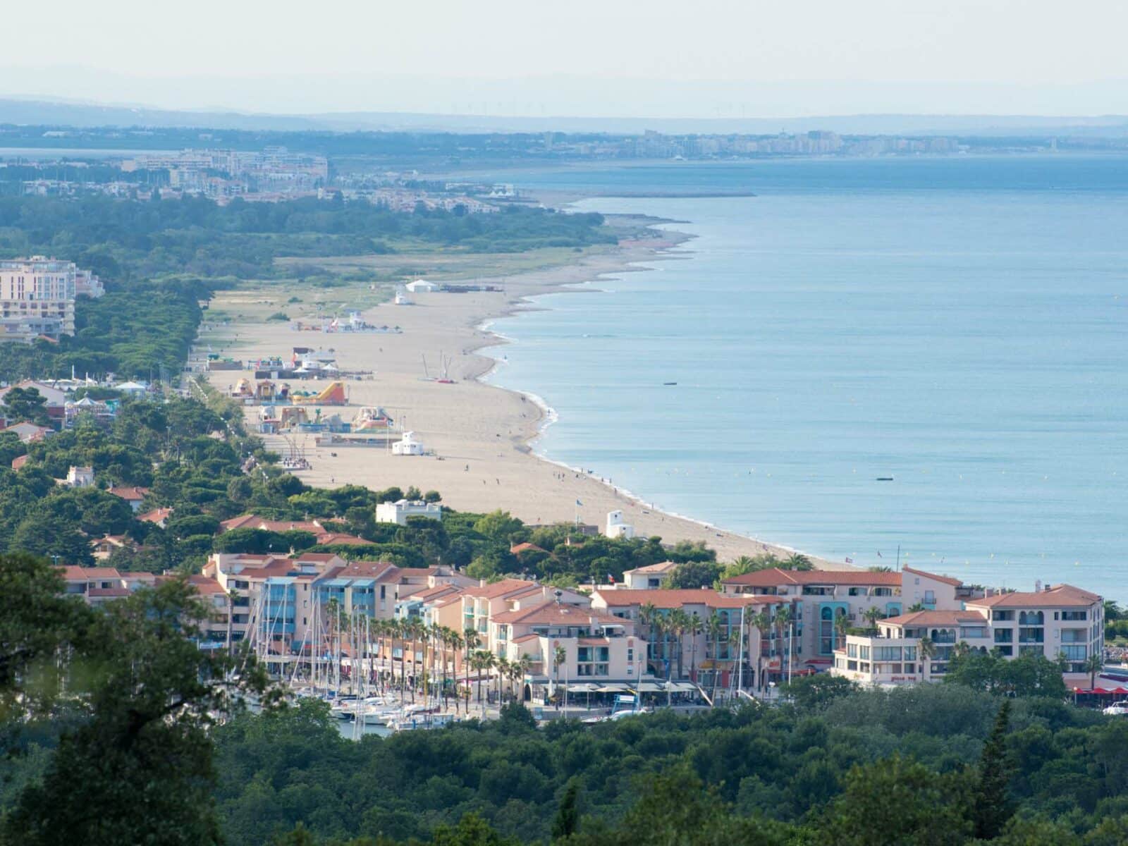 Vue du ciel Argelès-sur-Mer camping La Coste Rouge